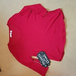 Kim Rogers Red Sweater XL 3/4 Length Sleeve